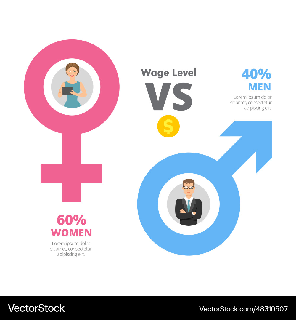 Metaphor chart with two elements slide Vector Image