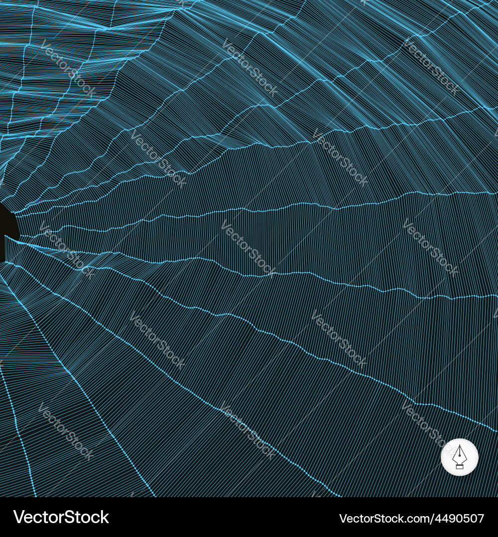 Network abstract background 3d technology Vector Image