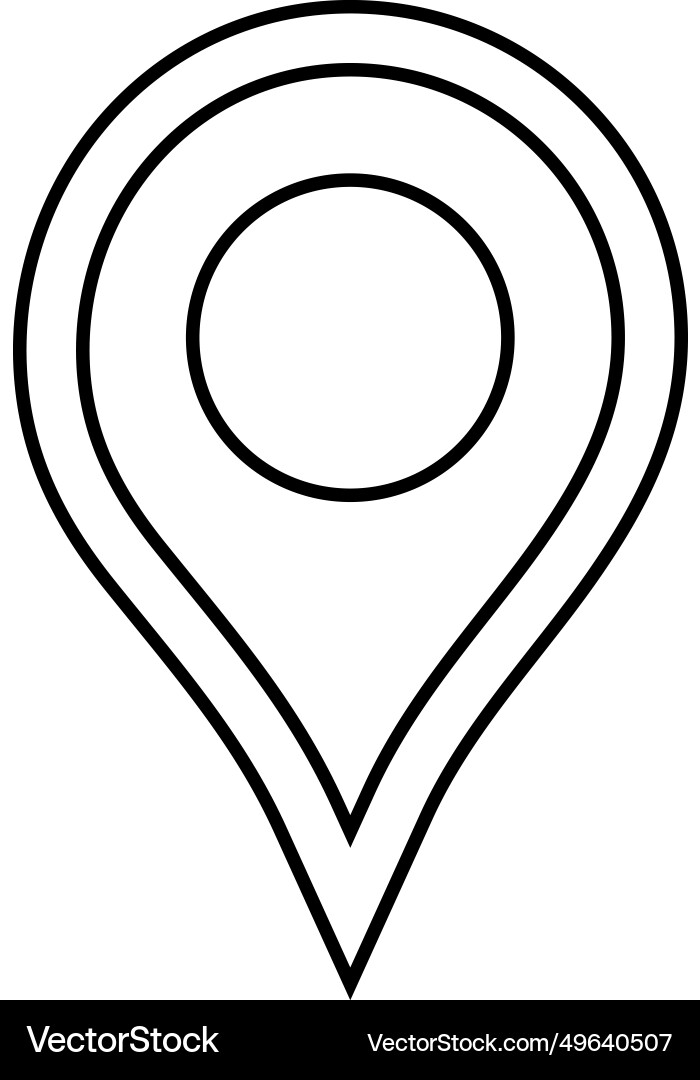 Pointer rote Kartenpositions-Symbol Pointer rote Kartenpositions-Symbol vektorbild