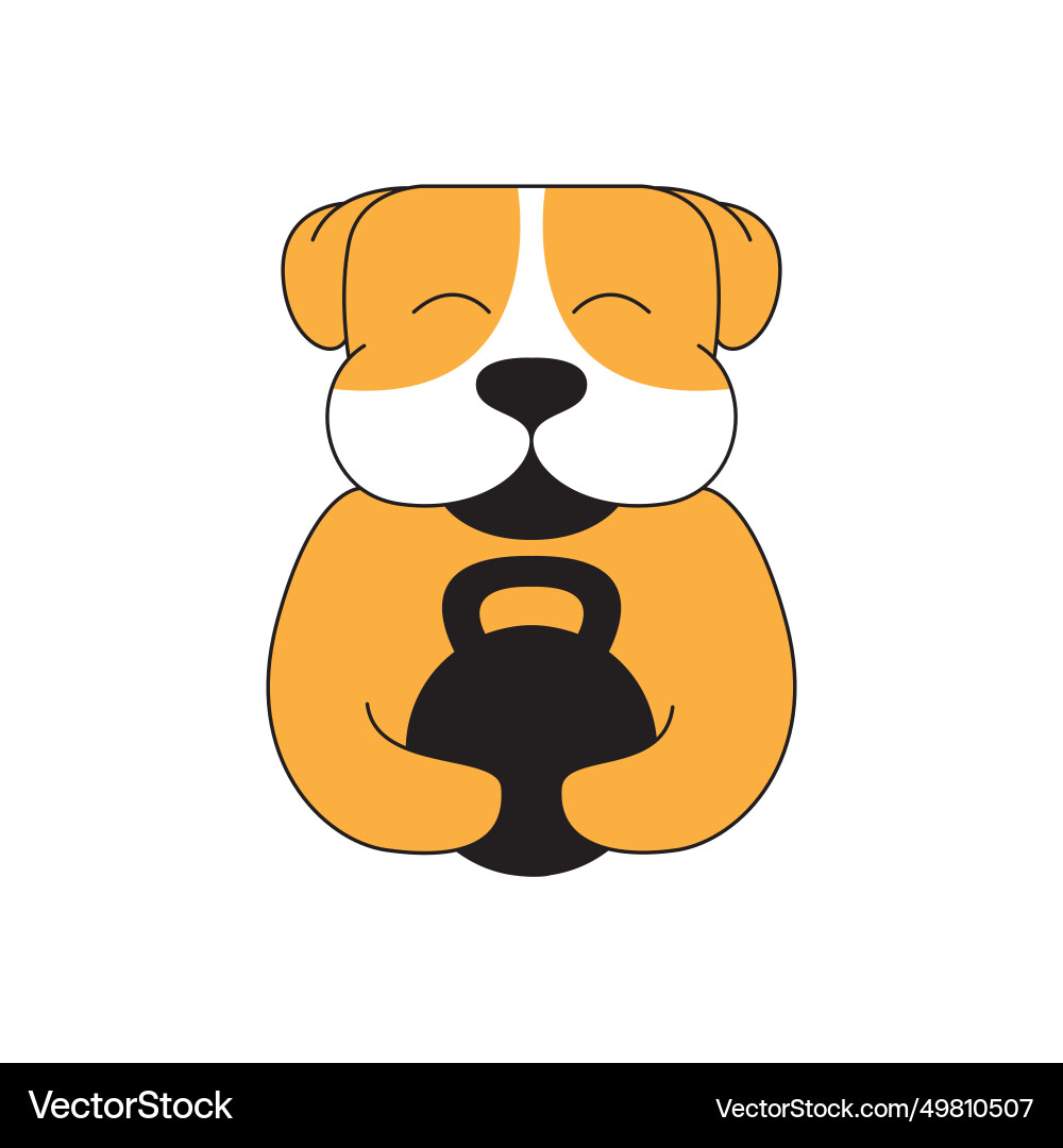 Süße Hunde Haustiere Maskottchen Cartoon Ikone Logo Design Süße Hunde Haustiere Maskottchen Cartoon Ikone Logo Design vektorbild