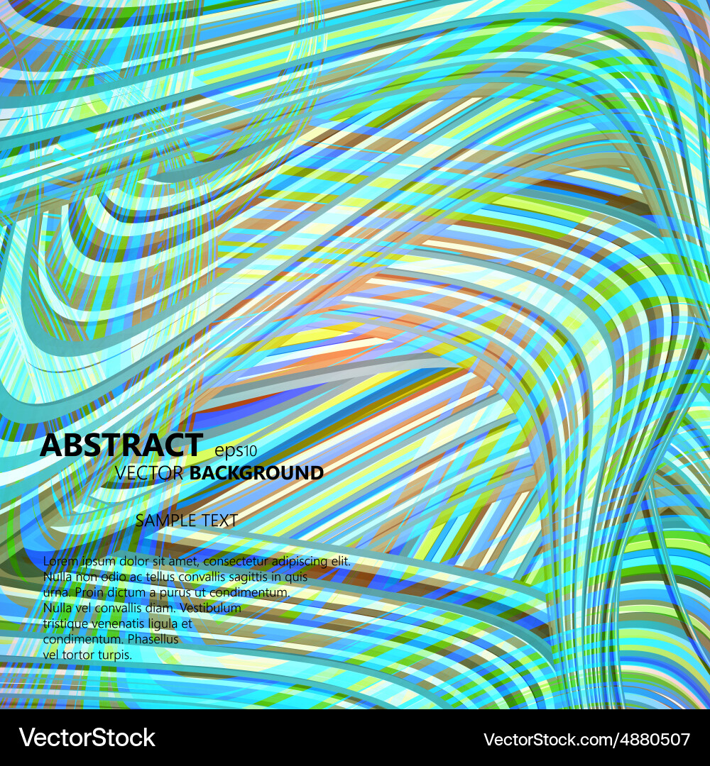Set of abstract color wavy backgrounds vector image