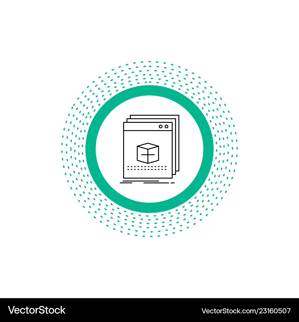 Software app application file program line icon Software app application file program line icon vector image