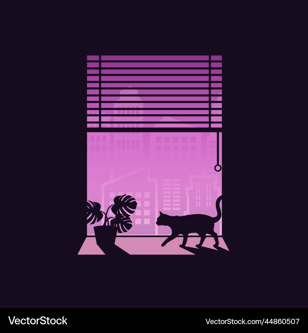 Trough the window Trough the window vector image