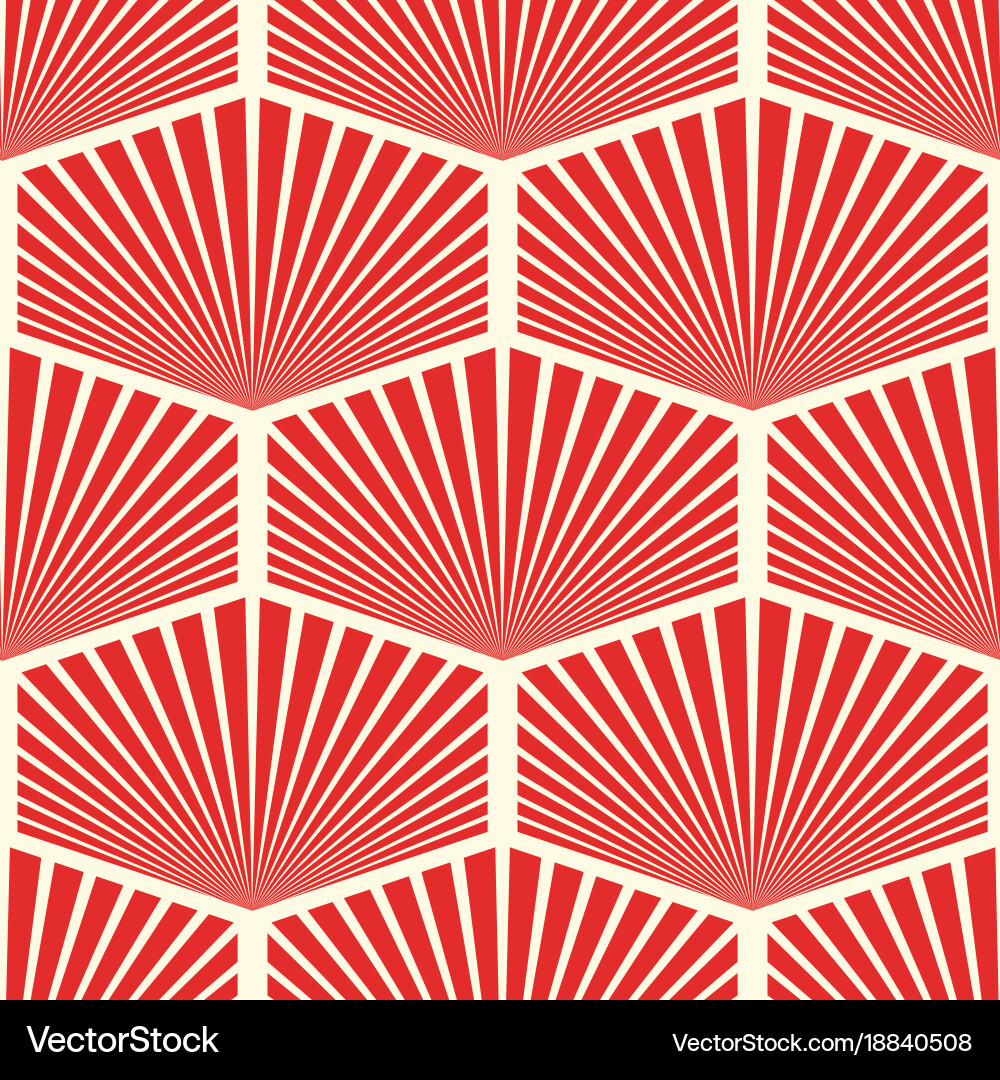 Abstract seamless geometric red pattern vector image