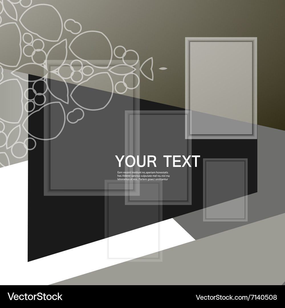 Abstract triangle and square vector image