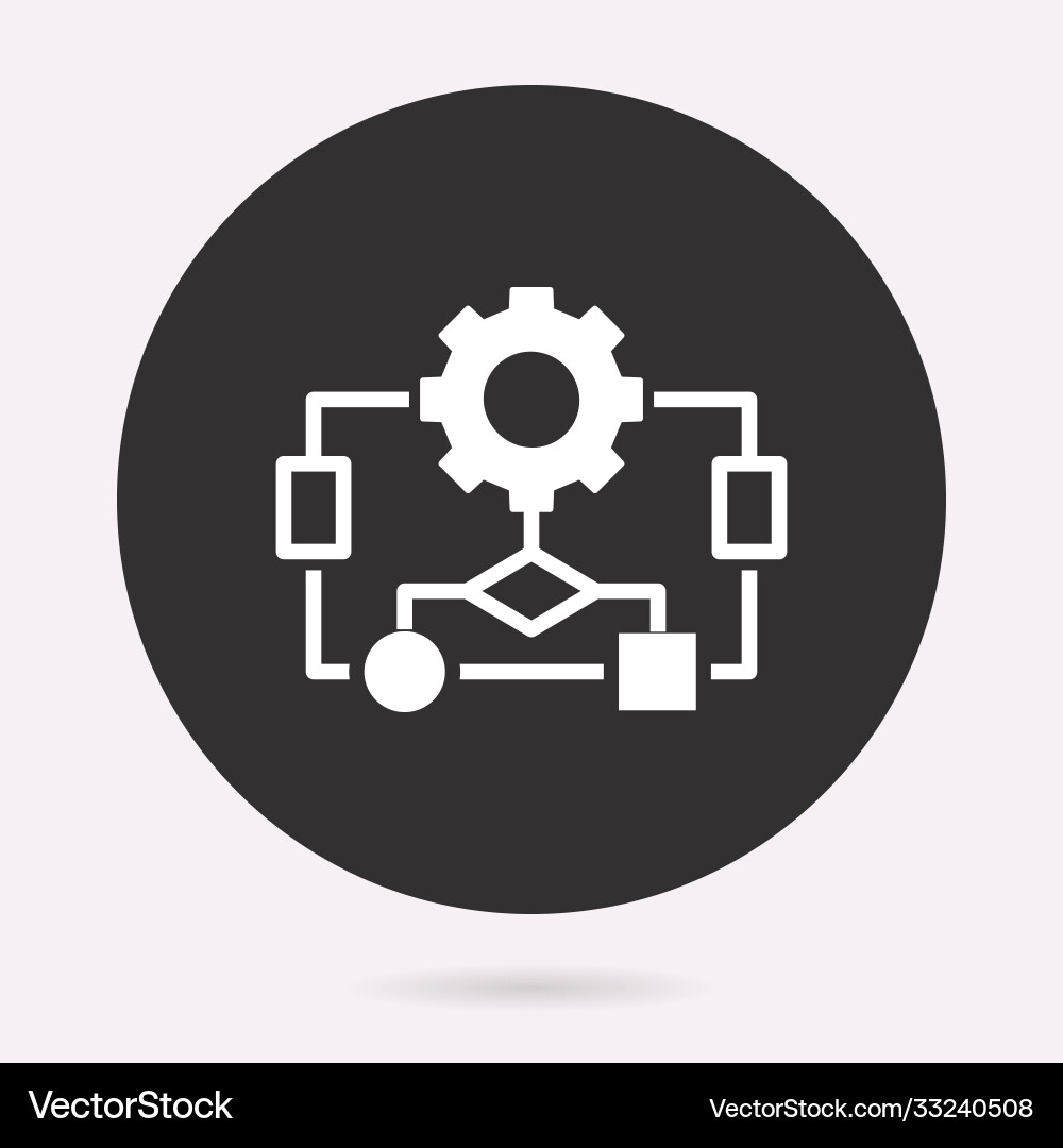 Algorithm - icon isolated vector image