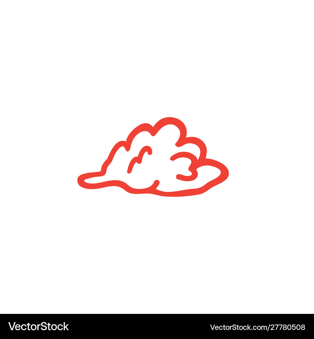 Cloud rote Ikone auf weißem Hintergrund flach Stil Cloud rote Ikone auf weißem Hintergrund flach Stil vektorbild