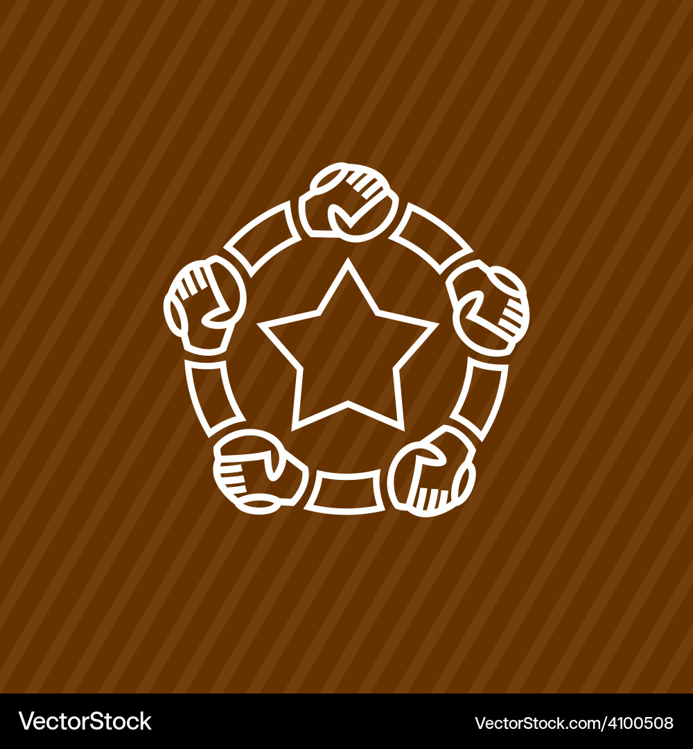Community logo template Royalty Free Vector Image