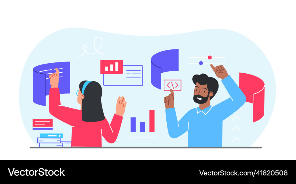 Concept of interface Concept of interface vector image
