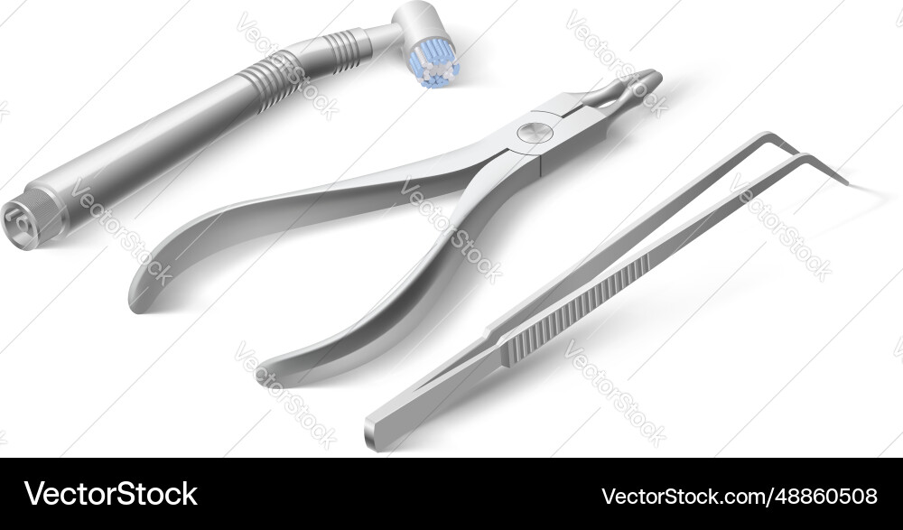 Dentist tools Dentist tools vector image