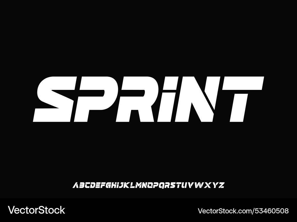 Display alphabet font design suitable vector image