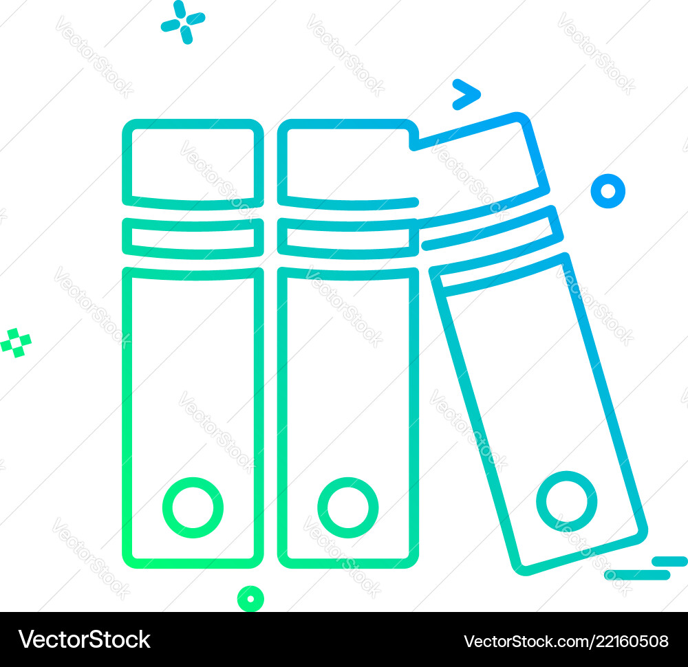 Files icon design vector image
