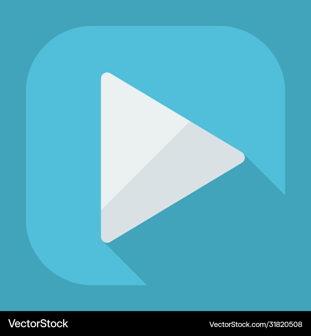 Flat modern design with shadow icon player Flat modern design with shadow icon player vector image