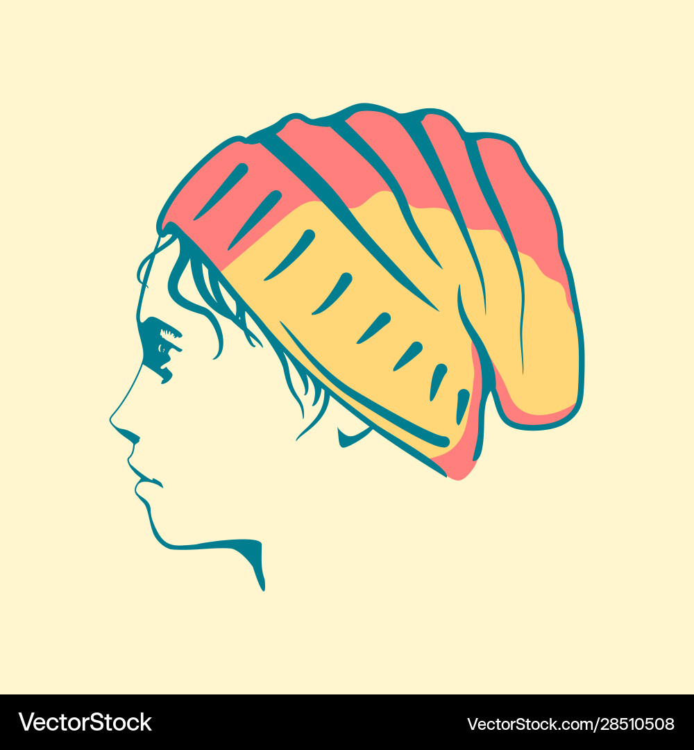 Man profile view Man profile view vector image