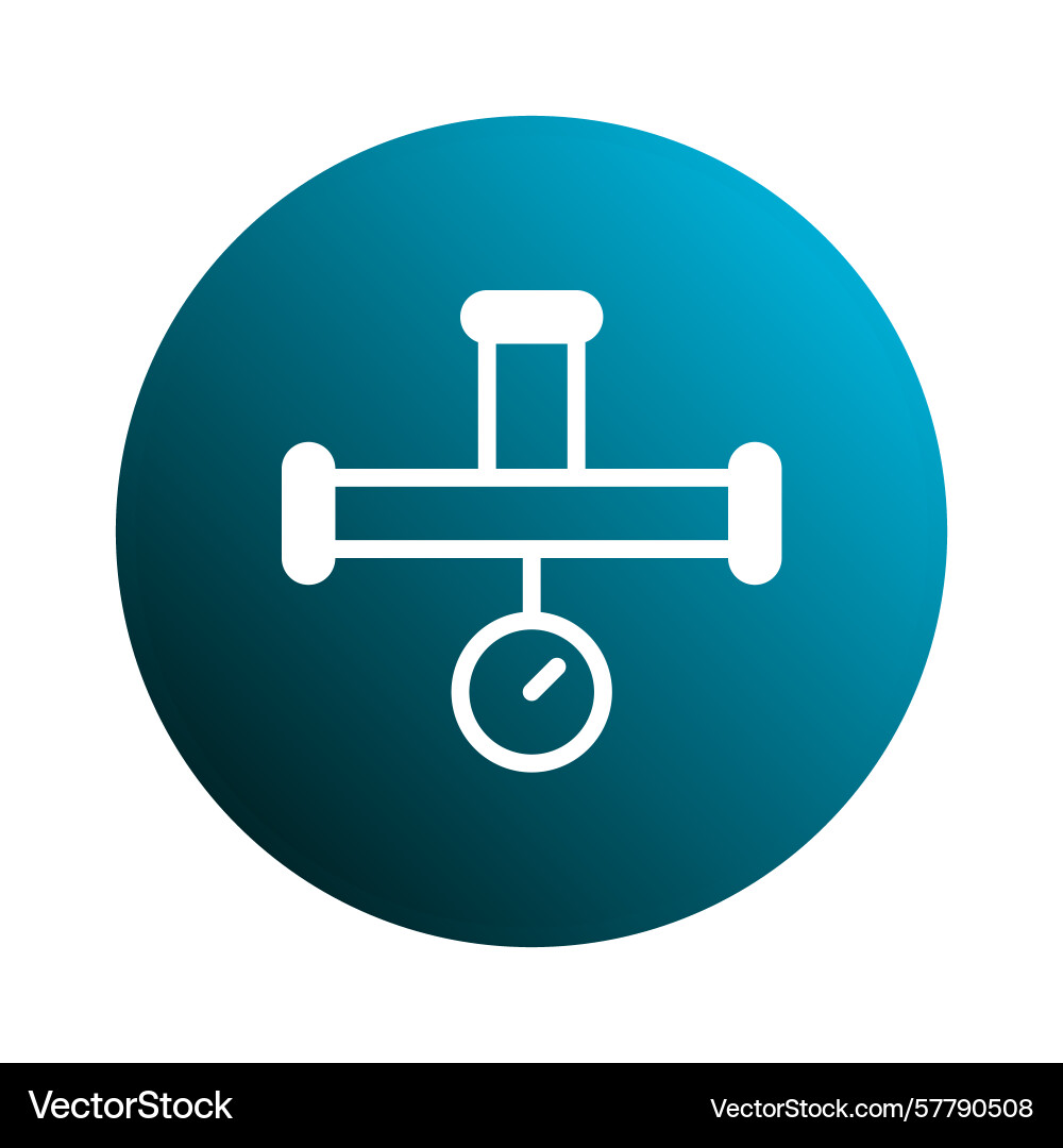 Pipeline infrastructure indicator showing Vector Image