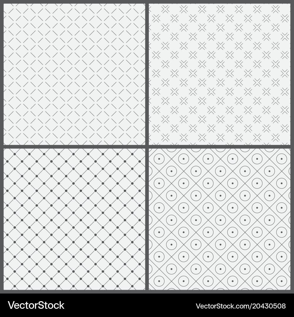 Seamless pattern set03 vector image