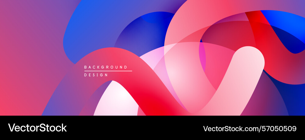 Abstract fluid shapes overlap creating vibrant Abstract fluid shapes overlap creating vibrant Vector Image