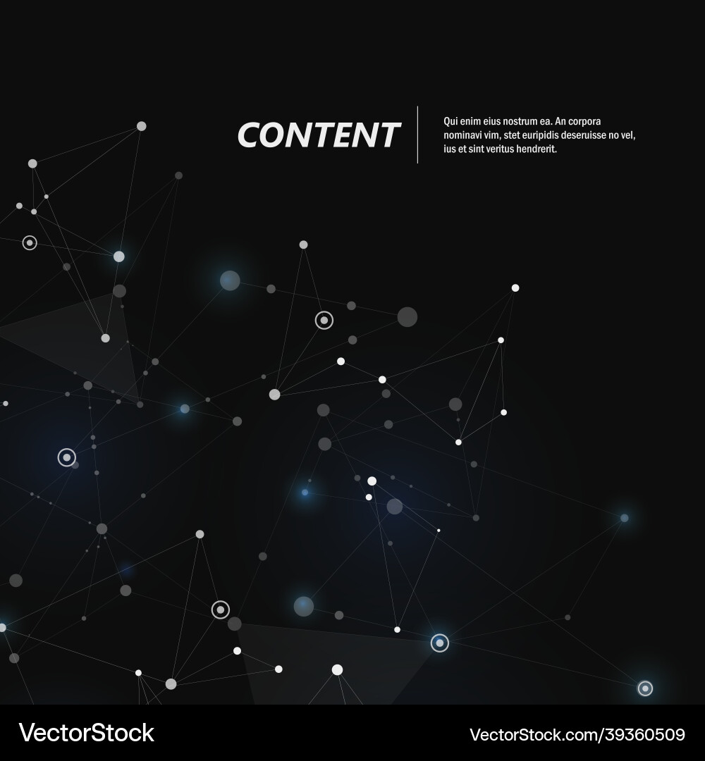Abstract polygonal with connecting dots and lines Abstract polygonal with connecting dots and lines vector image