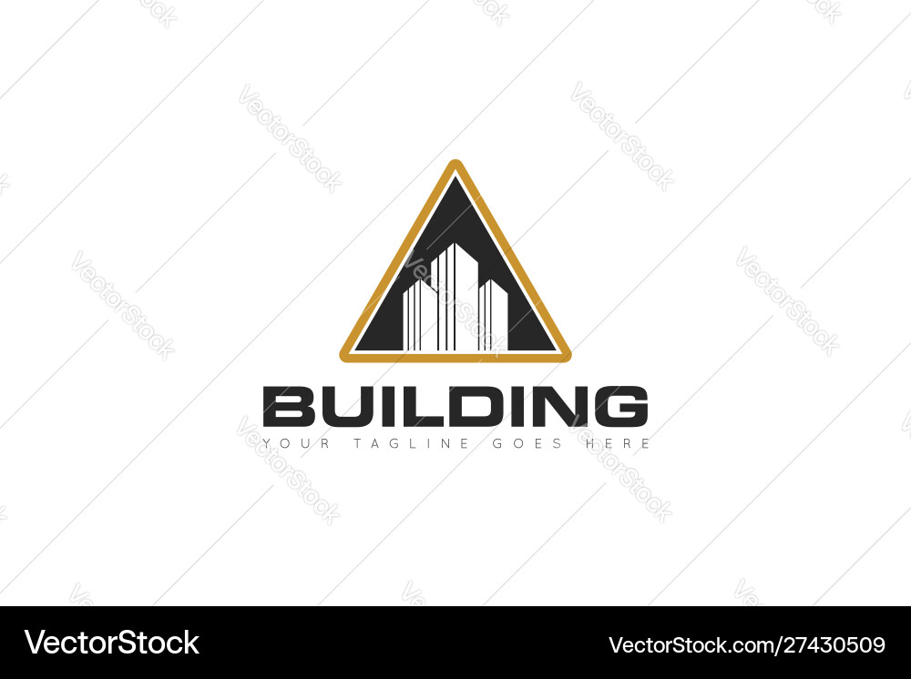 Building logo and icon design template Building logo and icon design template vector image
