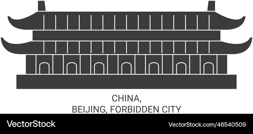 China beijing verboten Stadtreisen Wahrzeichen China beijing verboten Stadtreisen Wahrzeichen vektorbild