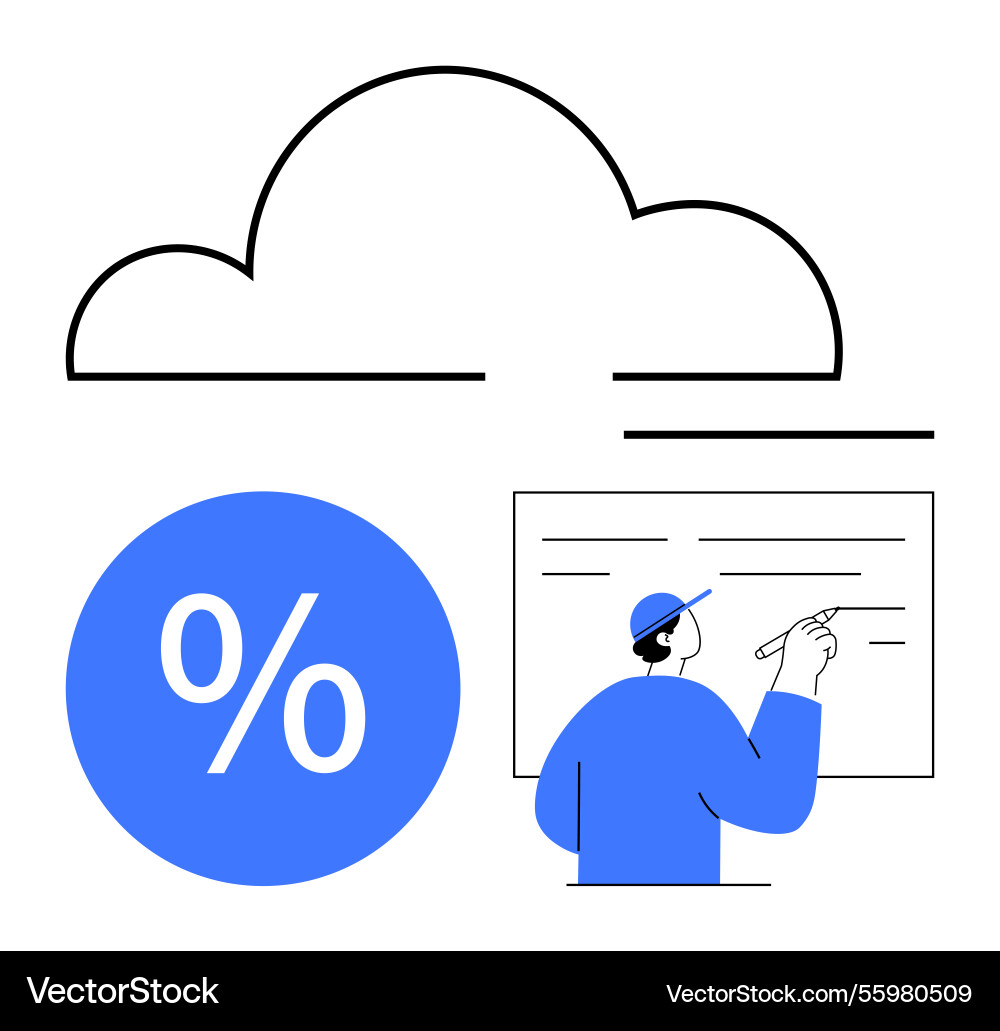 Cloud technology for data analytics online Cloud technology for data analytics online Vector Image