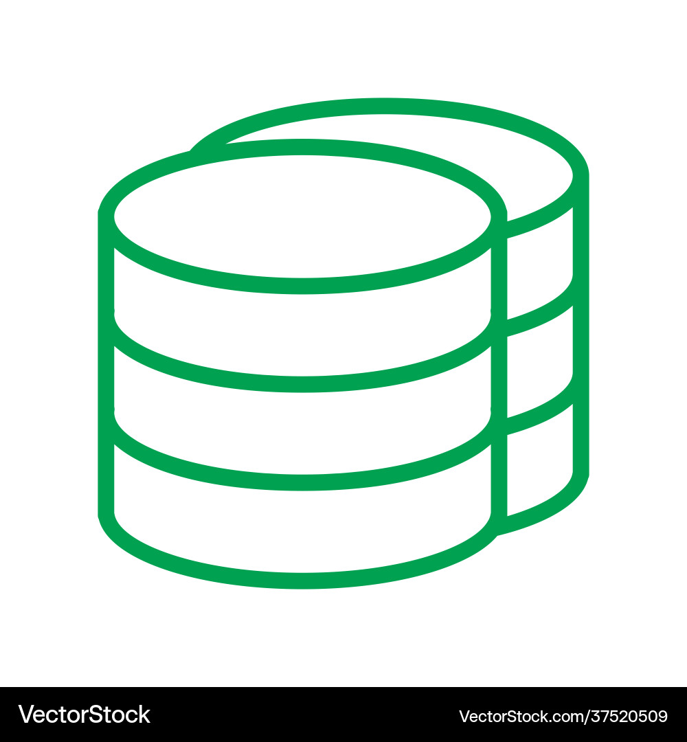 Database icon design Vector Image
