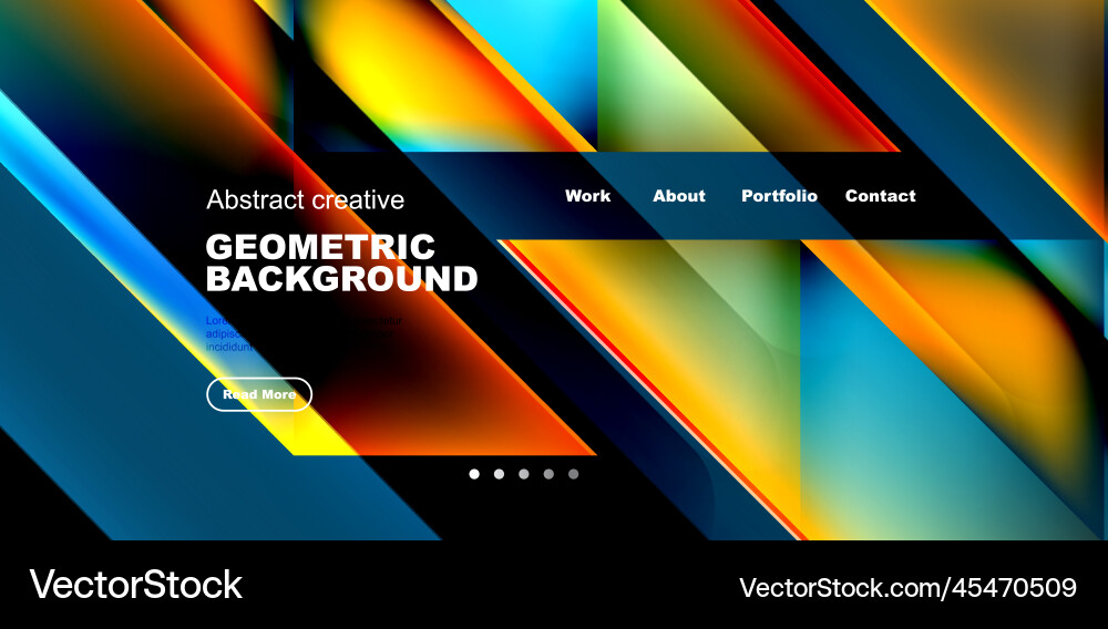 Dynamic triangle design with fluid gradient colors Vector Image