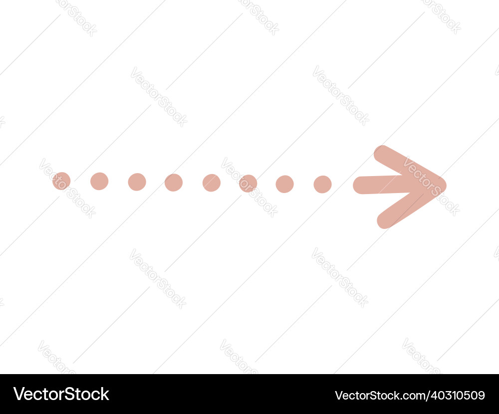 Isolated element an abstract arrow vector image