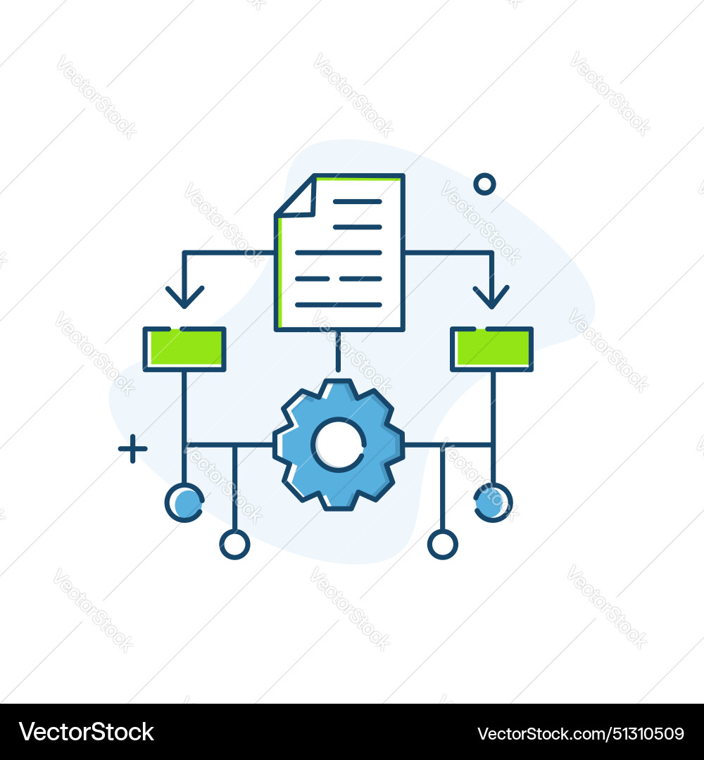 Machine learning ml icon design Vector Image