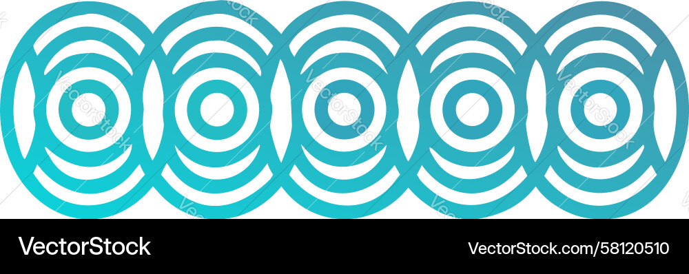 Circular Barcode Lines Pattern Vector Image