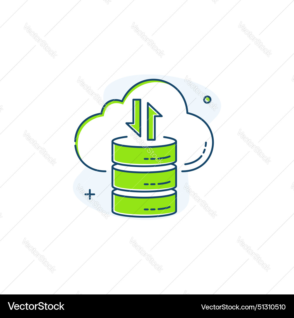 Data science analysis mining icon vector image