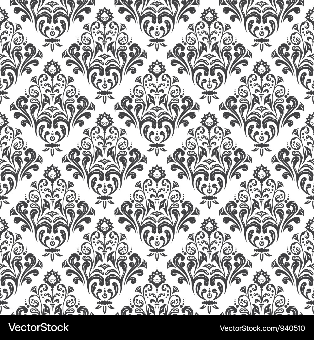 Elegant Damask Pattern vector image