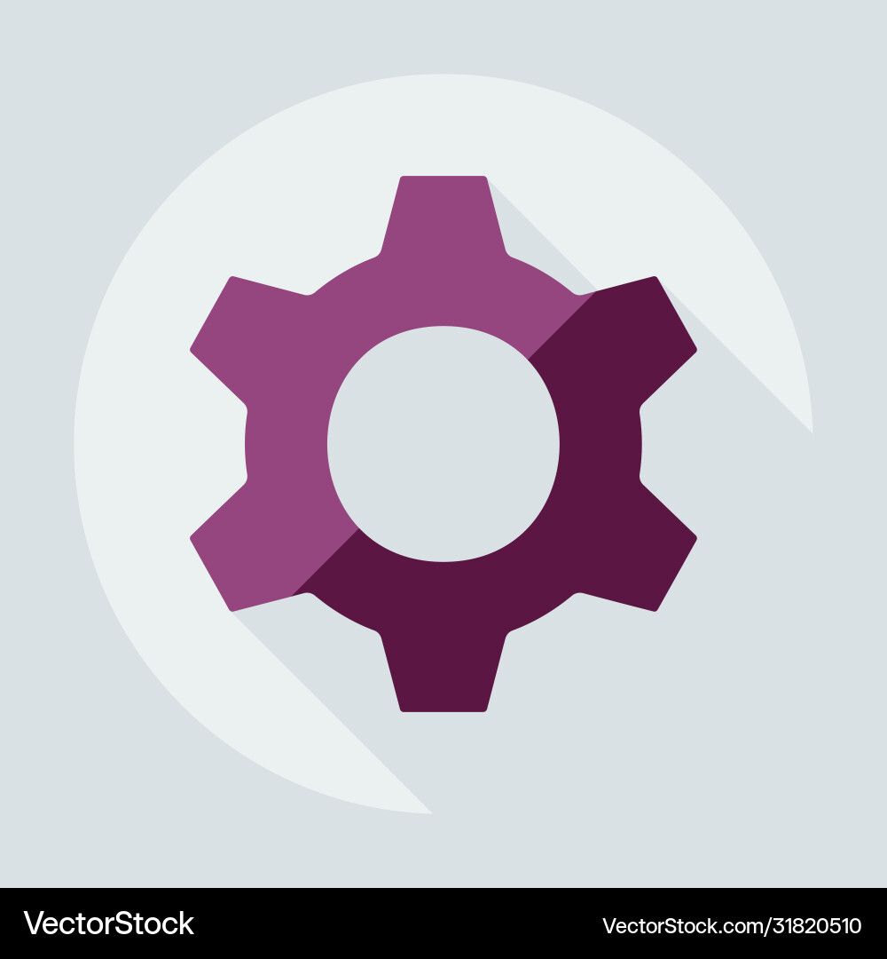 Flat modern design with shadow icon player vector image