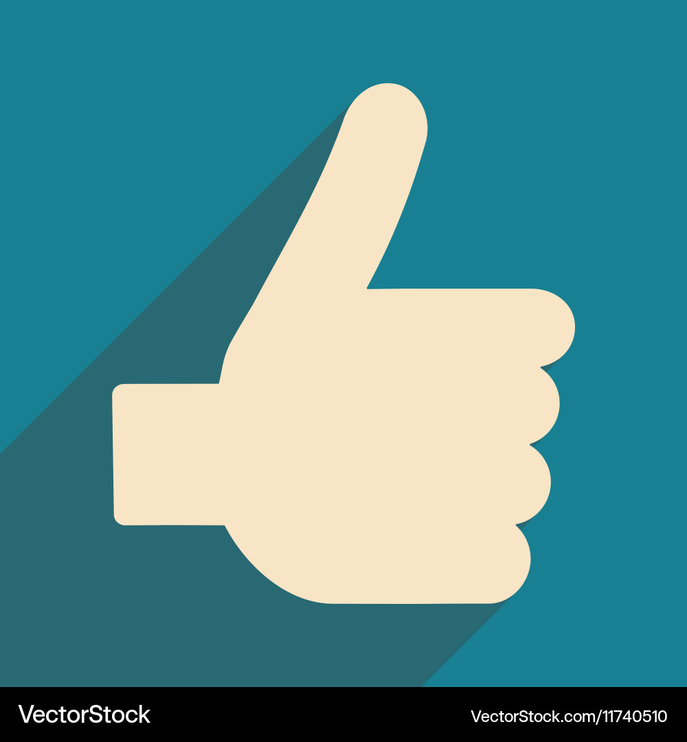Flat with shadow icon and mobile application good vector image