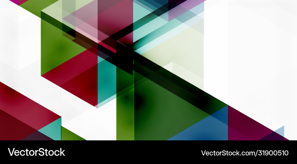 Geometric abstract background mosaic triangle Vector Image