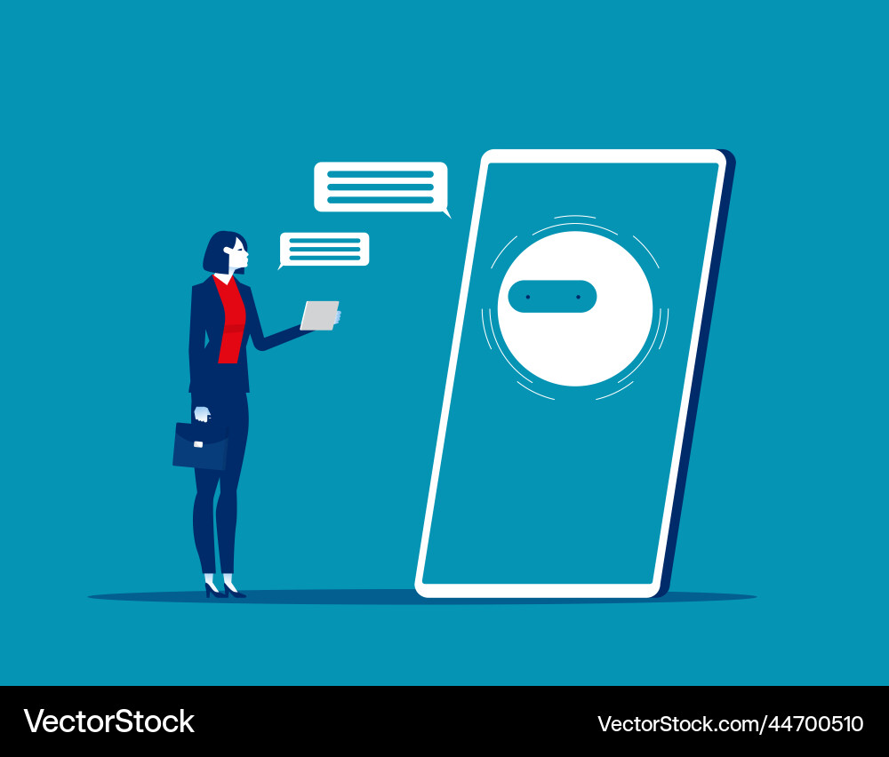 Natural language processing mobile application Natural language processing mobile application vector image