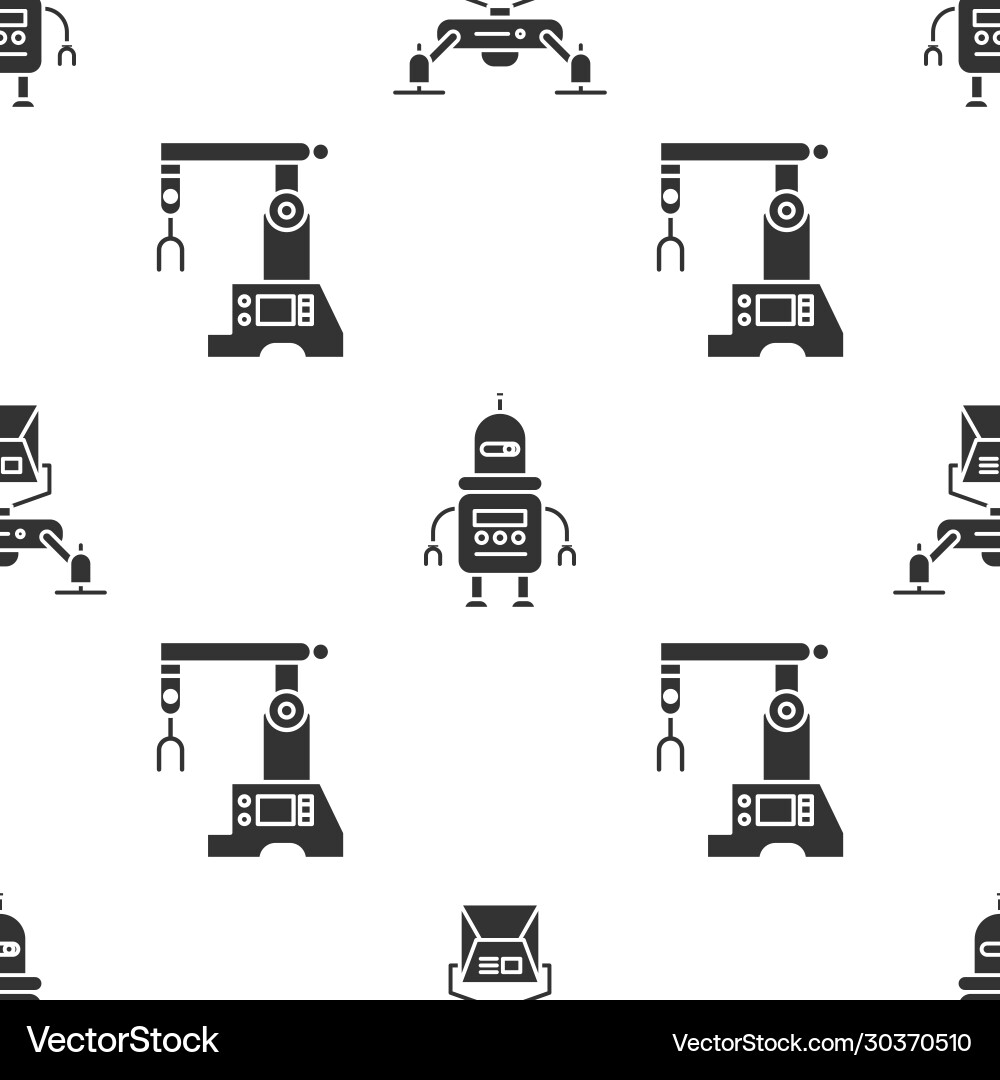 Set drone delivery concept robot and assembly Set drone delivery concept robot and assembly vector image