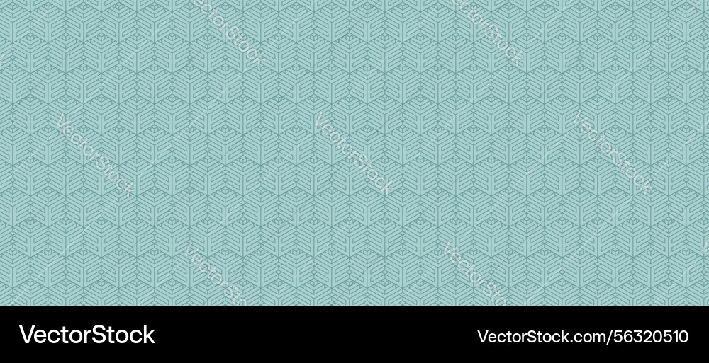 Teal Hexagonal Pattern vector image