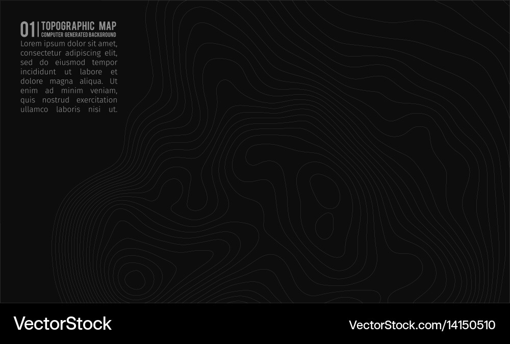 Topographic map background with space for copy vector image