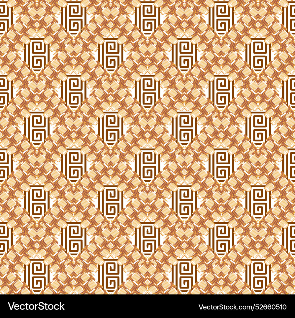 Waffle grid ornamental textured seamless pattern Waffle grid ornamental textured seamless pattern Vector Image