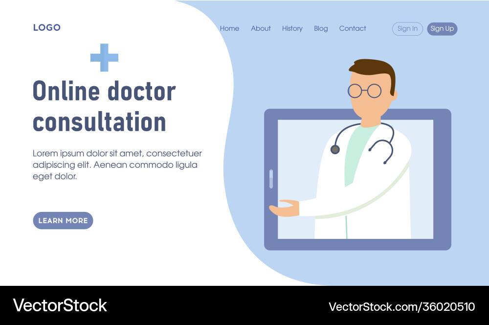 Website template layout style Website template layout style vector image