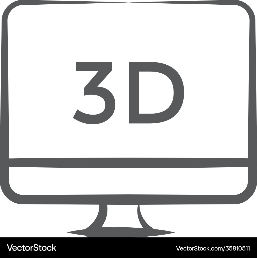 3d computer graphics vector image