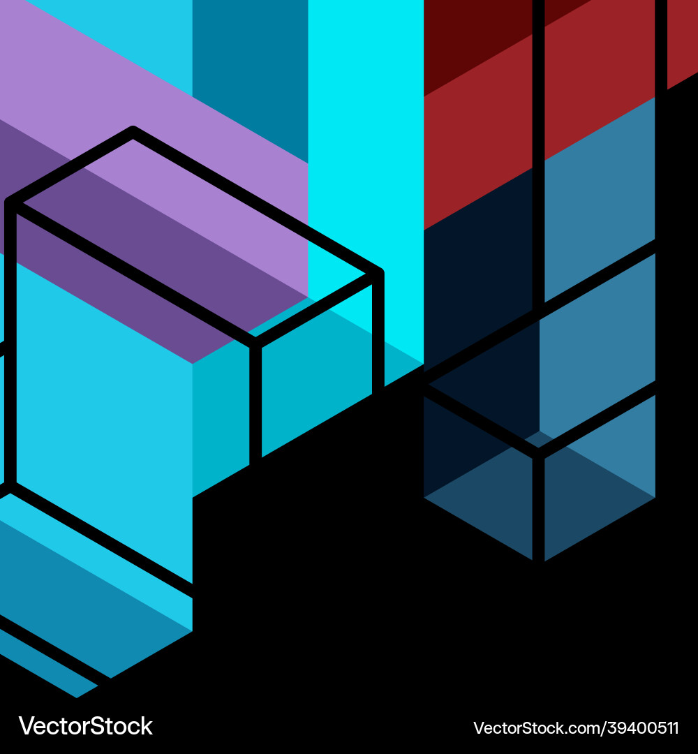 Abstract background 3d cubes cubic elements Abstract background 3d cubes cubic elements vector image