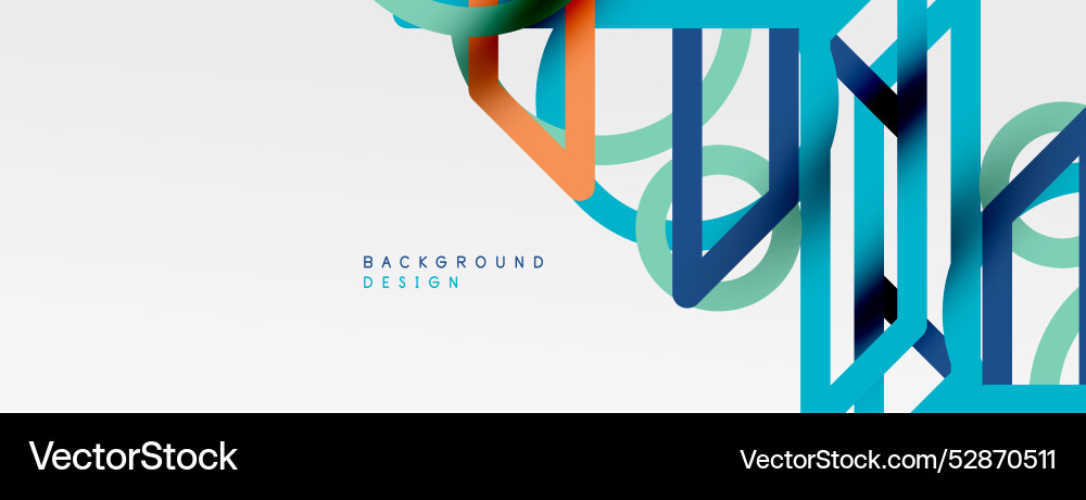 Abstract background - colorful circle lines Abstract background - colorful circle lines vector image