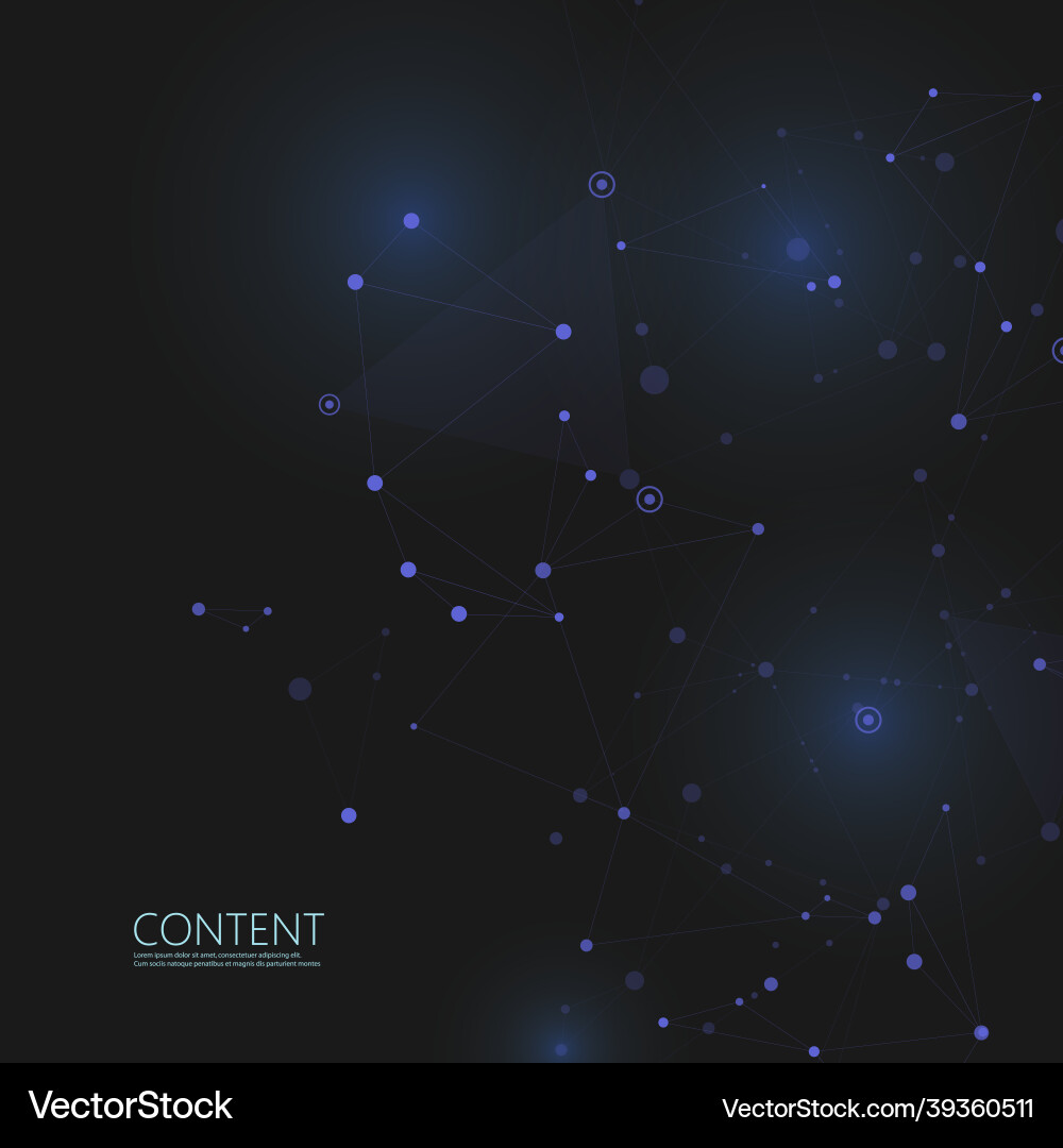 Abstract polygonal with connecting dots and lines Abstract polygonal with connecting dots and lines vector image