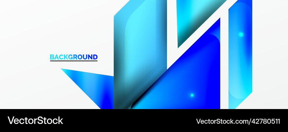Dynamic 3d geometric abstract background Vector Image
