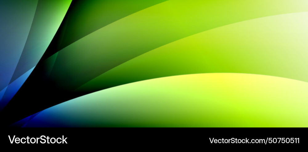 Dynamic flowing waves on gradient color background Vector Image