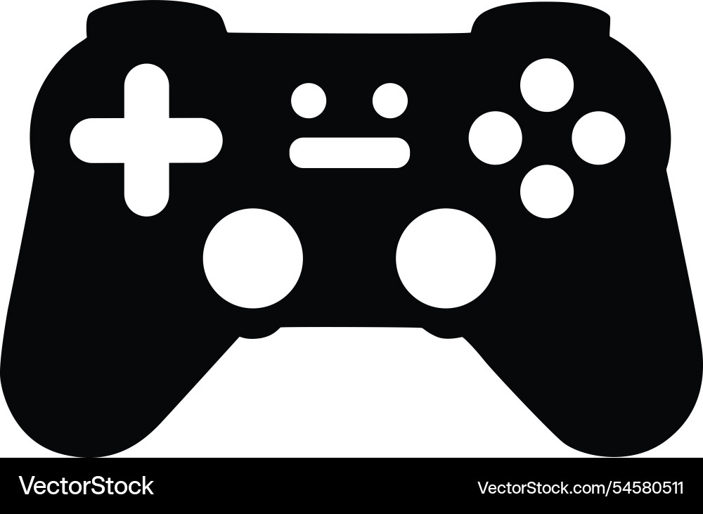 Flat game controller icon for apps and websites Flat game controller icon for apps and websites vector image