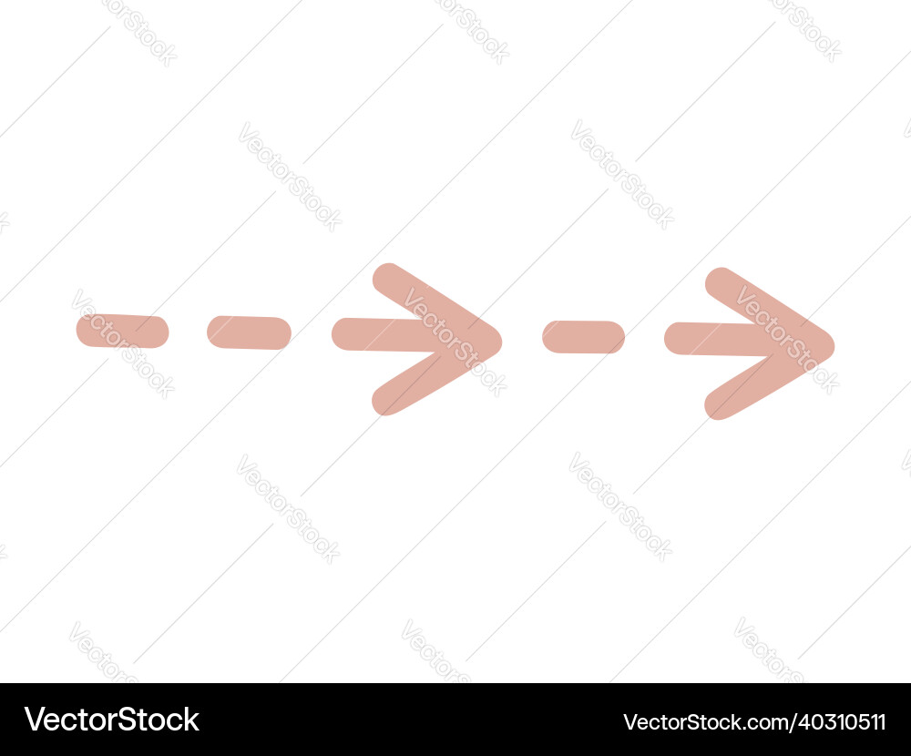 Isolated element an abstract arrow vector image