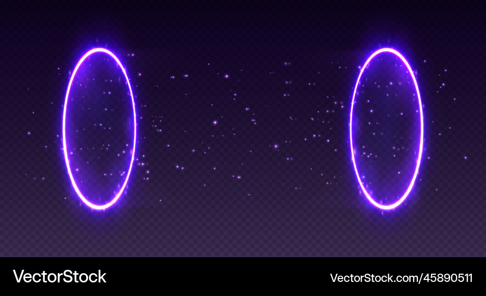 Magic portal realistic teleport tunnel vector image